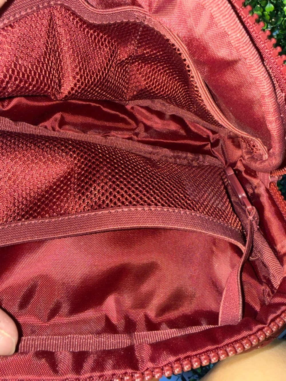 Lole Quilted Burgundy Crossbody Bag - Picture 3 of 3